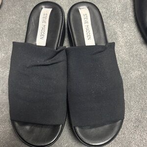 Steve Madden Nostalgic Black Women's Mules